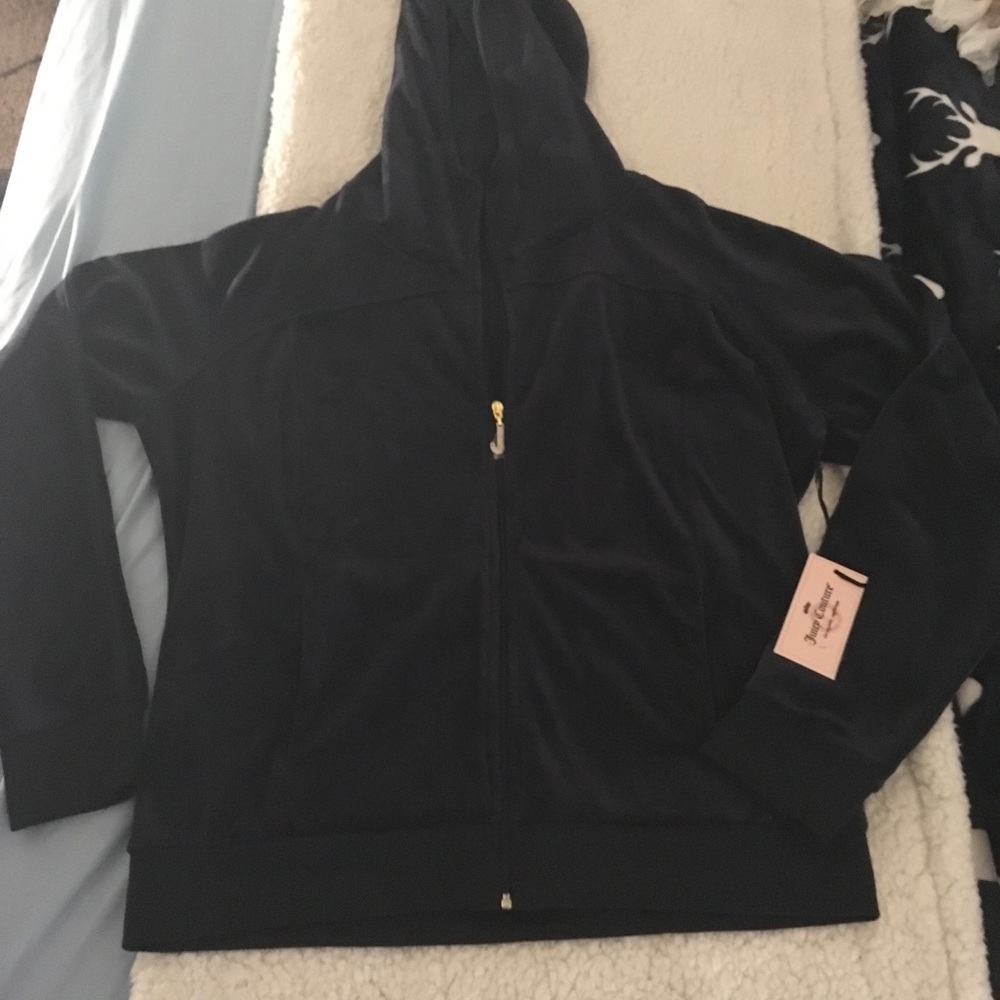 100% authentic juicy couture hooded zip up top